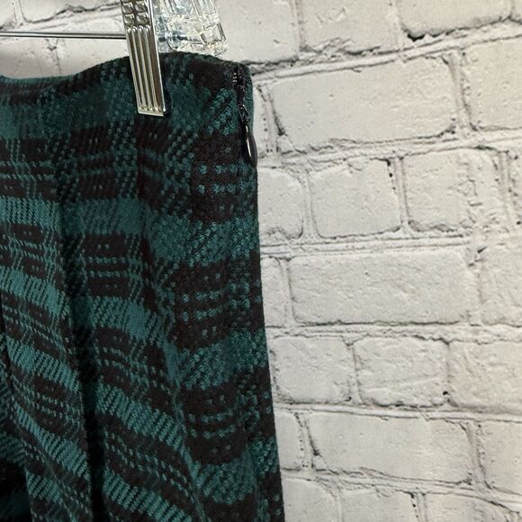 Ann Taylor The Petite Plaid High Waist Ankle Tweed Pants Women 4P Blue Black - Picture 4 of 15